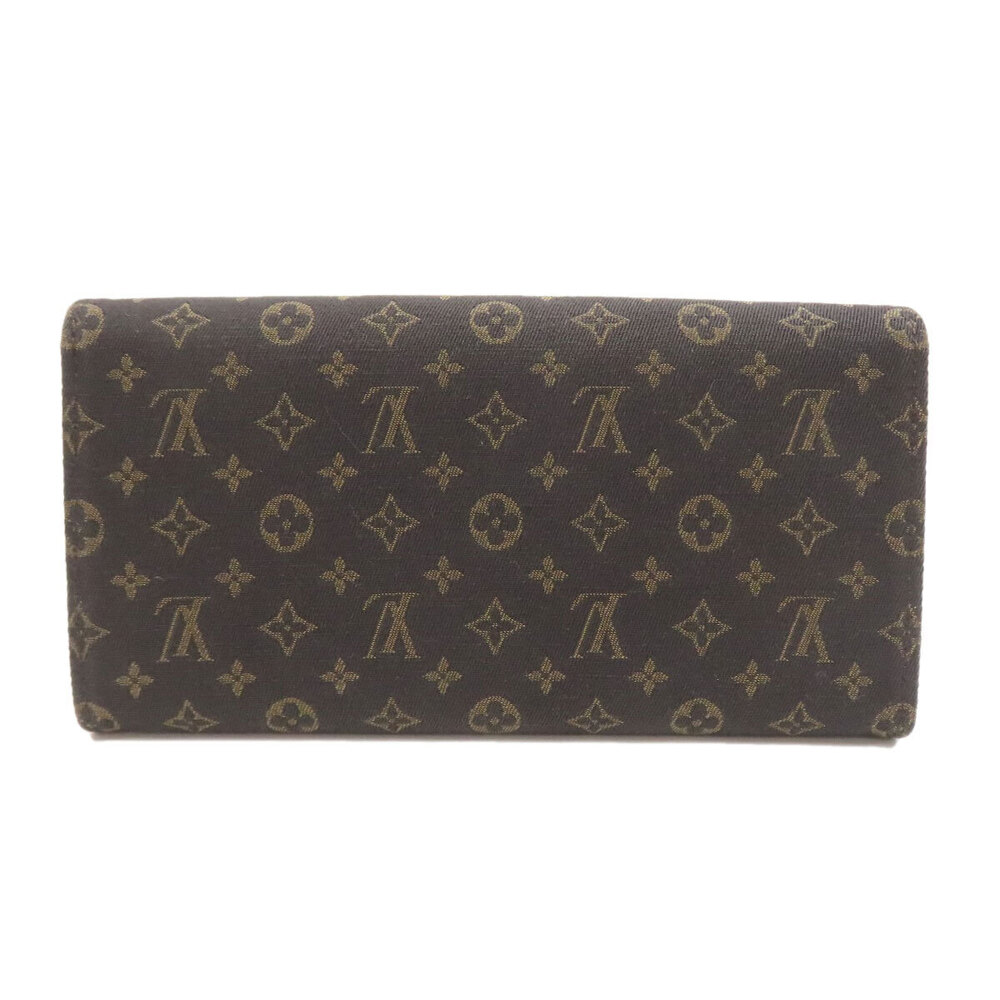 Louis Vuitton Lin Monogram Long Portefeuille coin Wallet Sarah Brown
